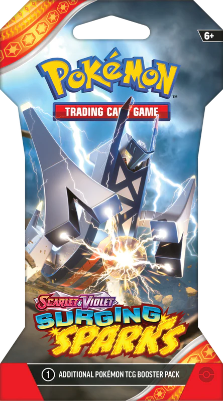 Pokemon Scarlet & Violet Surging Sparks Sleeved Booster Pack (Lot of 12) - Image 3