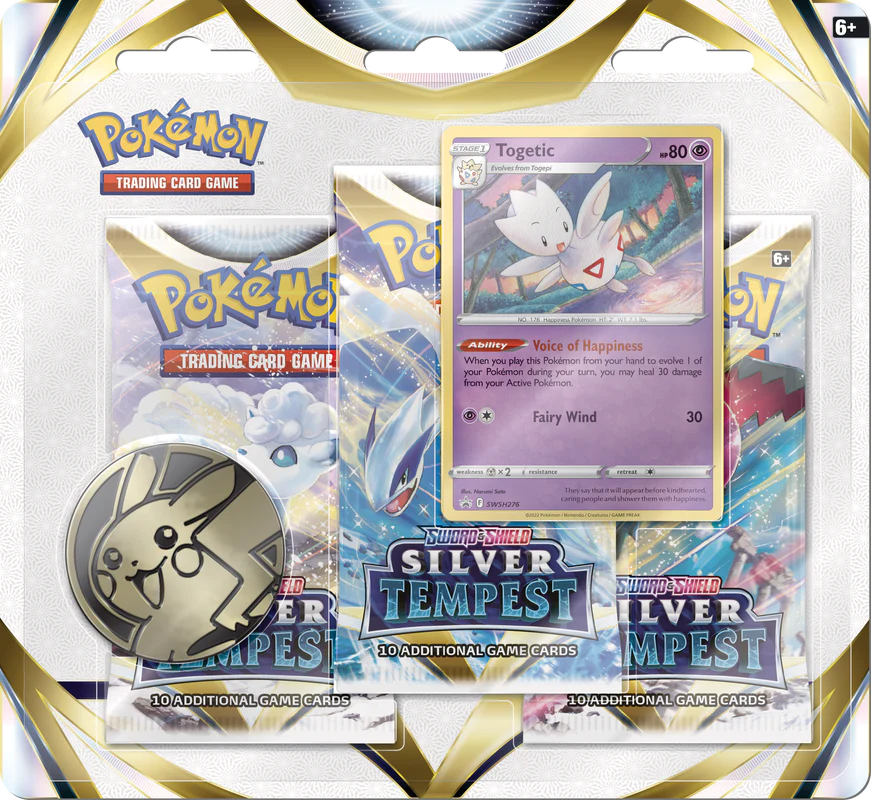 Pokemon Silver Tempest 3 Packs Blister