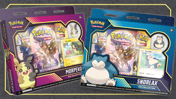 Pokemon Snorlax & Morpeko Pin Collection (Set of 2)