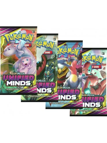 Pokemon Sun & Moon: Unified Minds Sleeved Booster Pack (24 packs a lot)