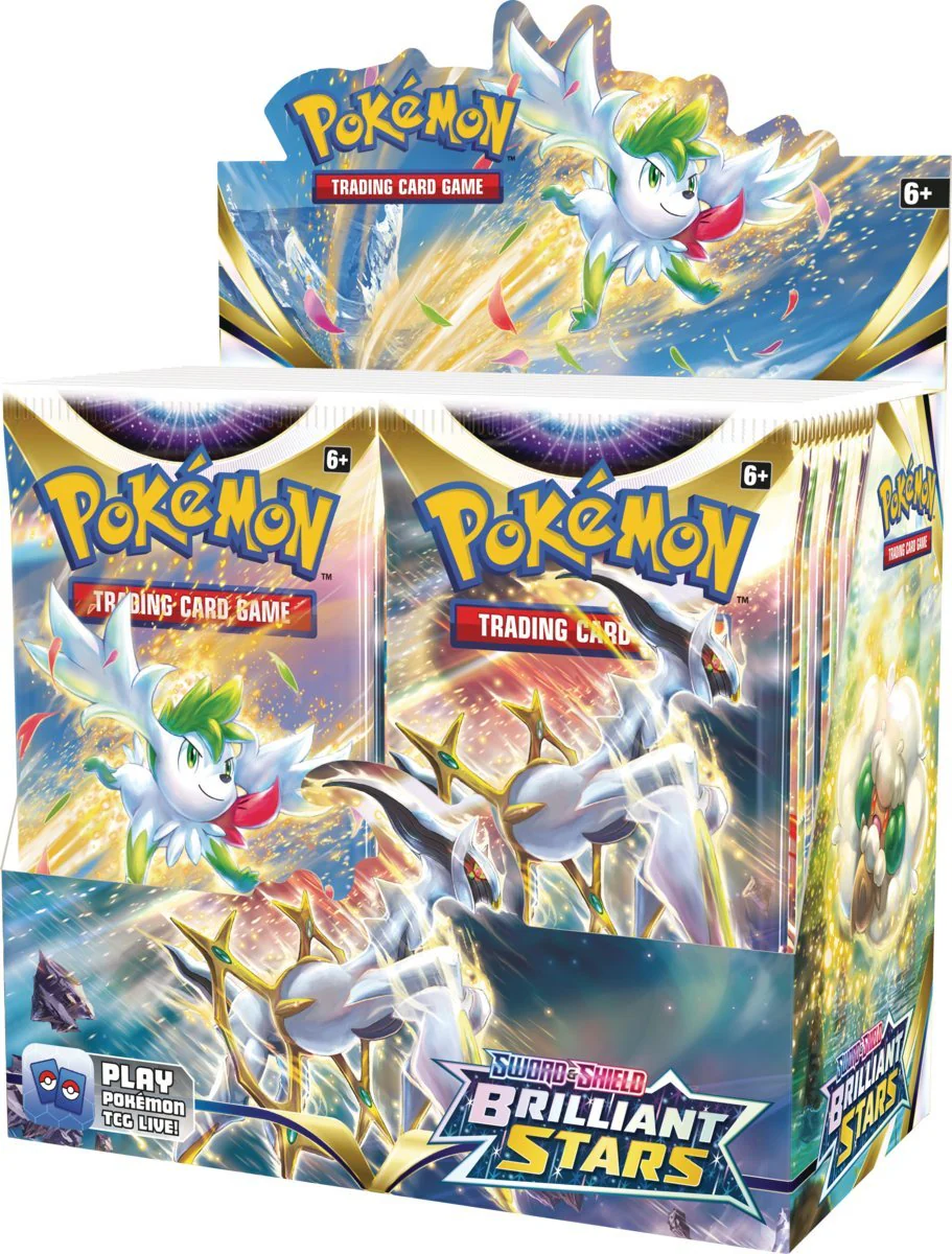 Pokemon Sword & Shield Brilliant Stars Booster Case (Case of 6 Boxes) - Image 2