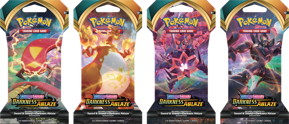 Pokemon Sword & Shield: Darkness Ablaze Sleeved Booster Pack (24 packs a lot)