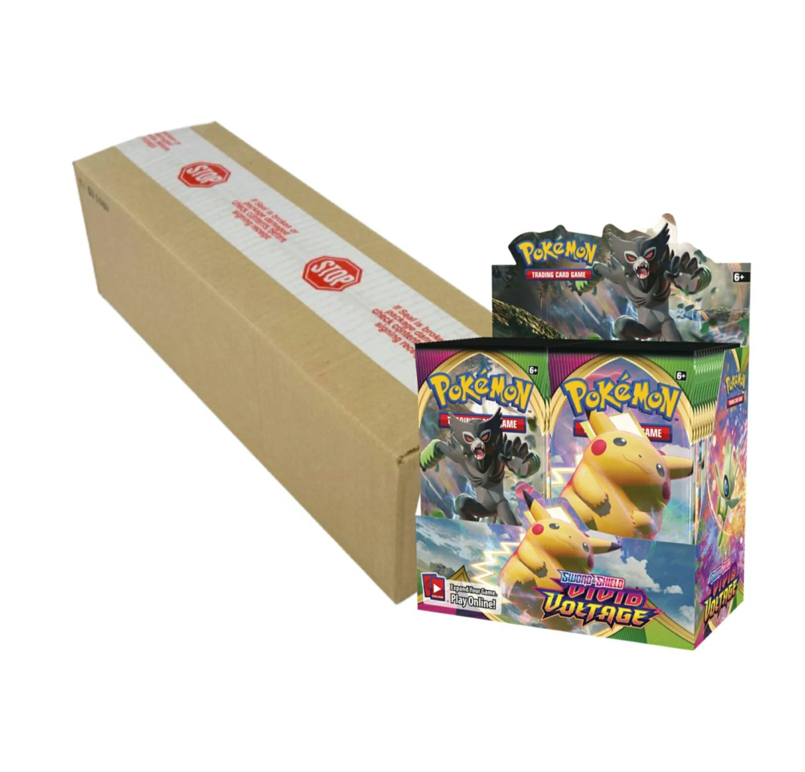 Pokemon Sword & Shield Vivid Voltage Booster Box Case (Case of 6 Boxes)