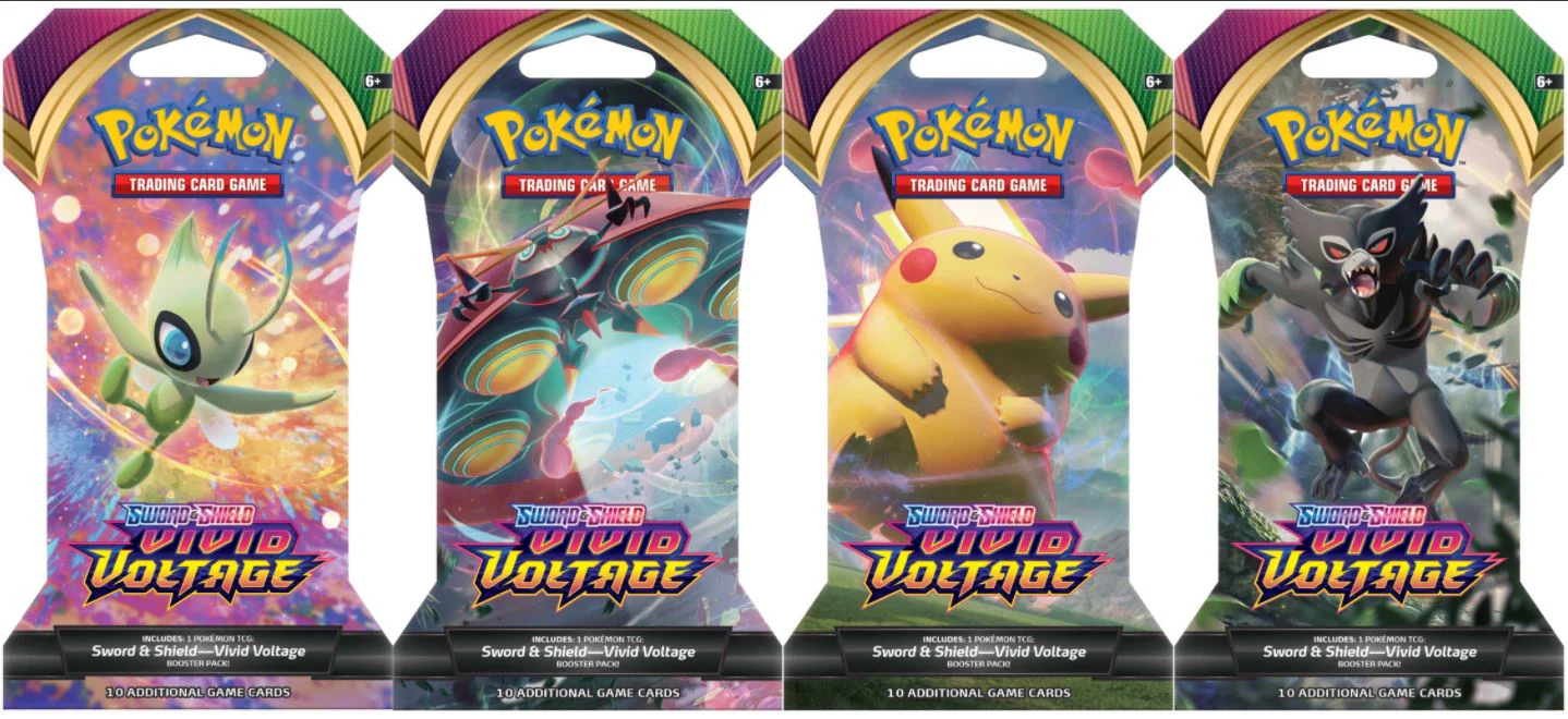 Pokemon SWSH4 Vivid Voltage Sleeved Booster Packs (24 packs a lot)
