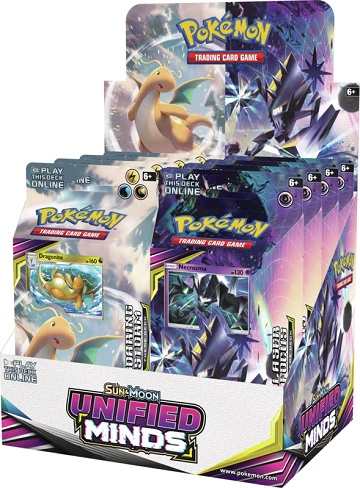 Pokémon TCG Sun & Moon: Unified Minds Theme Deck Box