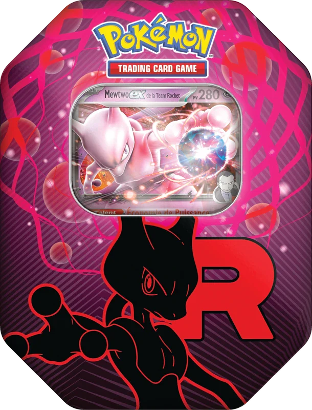 Pokemon Team Rocket Mewtwo EX Tin (French)