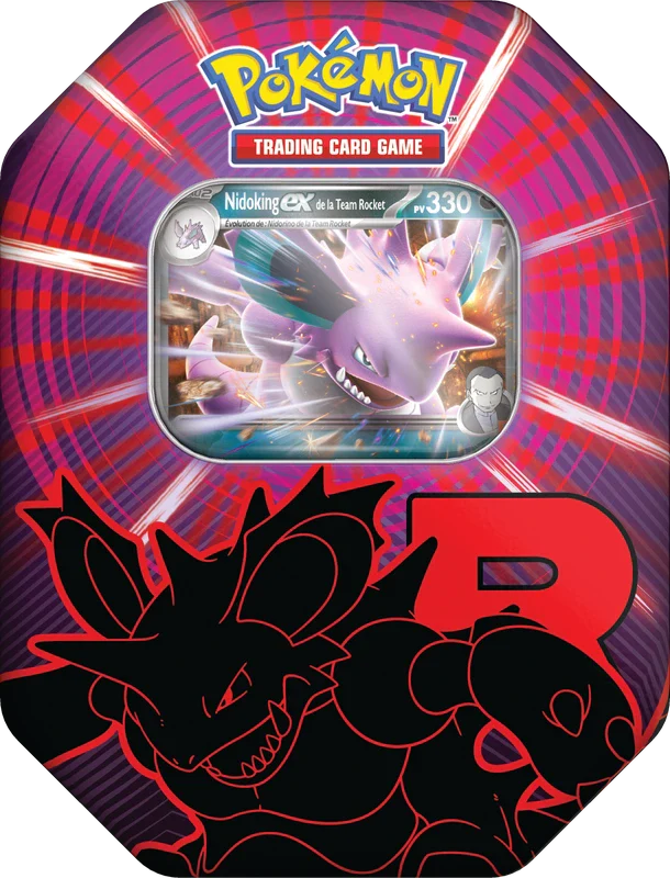 Pokemon Team Rocket Nidoking EX Tin (French)