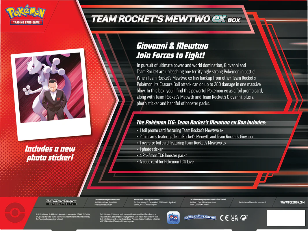 Pokemon Team Rocket's Mewtwo EX Box - Image 2