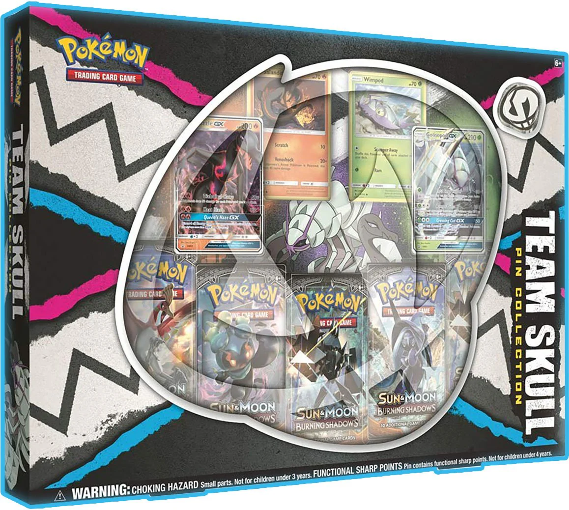 Pokemon Team Skull Pin Collection Box