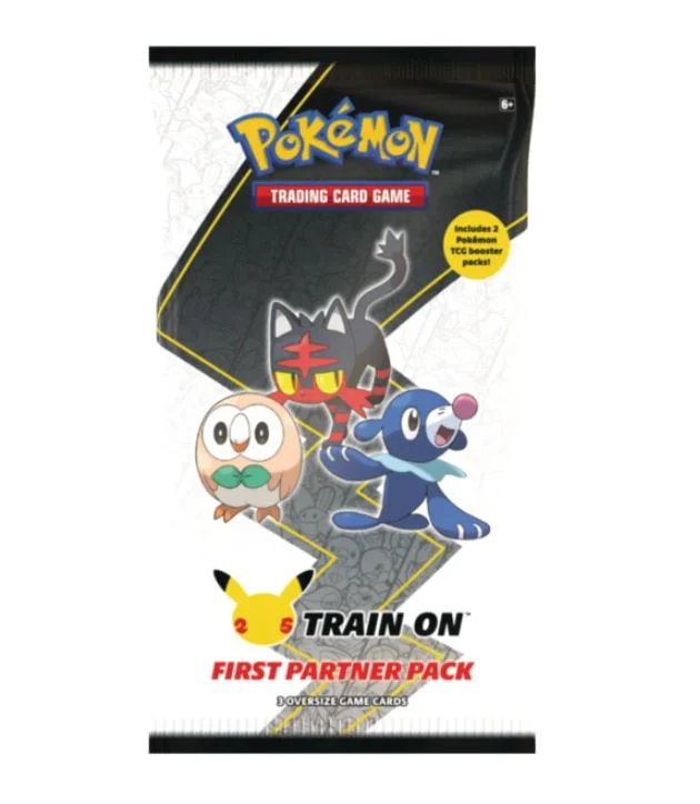 Pokemon Train On First Partner Pack- 25th Anniversary April (Alola)