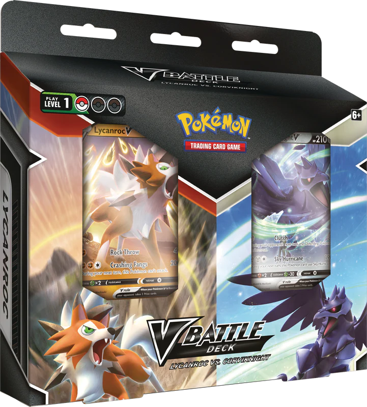 Pokemon V Battle Deck Lycanroc VS Corviknight Box