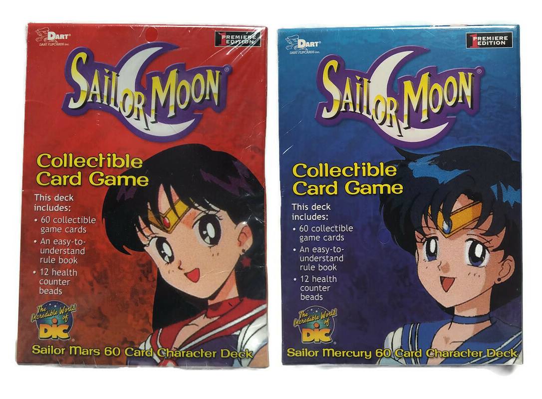 Sailor Moon Collectible Gard Game Decks (Set of 2)