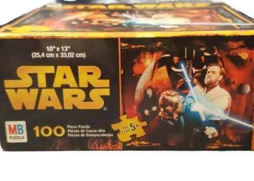 Star Wars Darth Vader/Anakin Skywalker Obi-wan 100 Piece MB Puzzle Box - Image 2