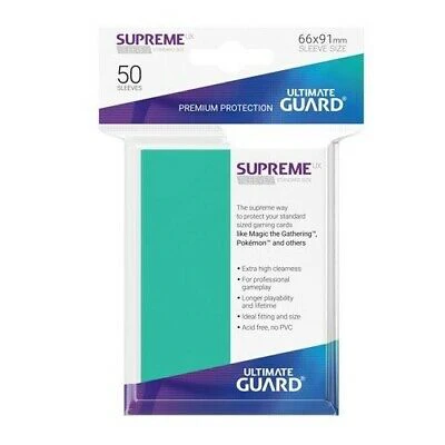 Supreme UX Sleeves Standard Size Turquoise (Lot of 2)