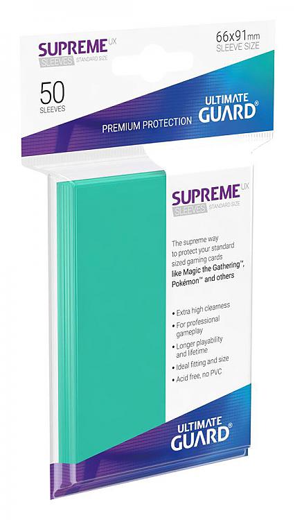 Supreme UX Sleeves Standard Size Turquoise (Lot of 2) - Image 2
