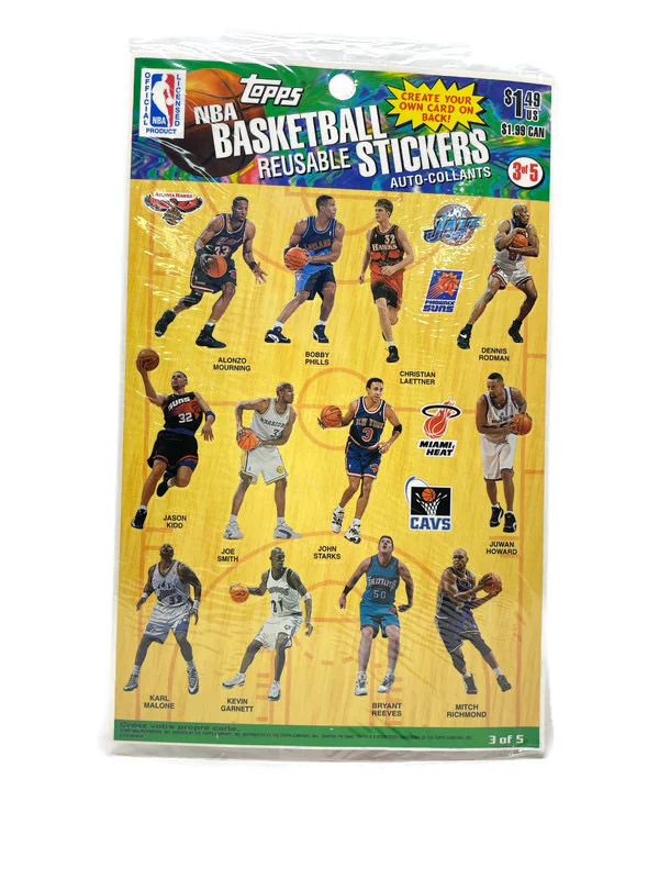 Topps NBA Basketball Reusable Stickers - Image 3