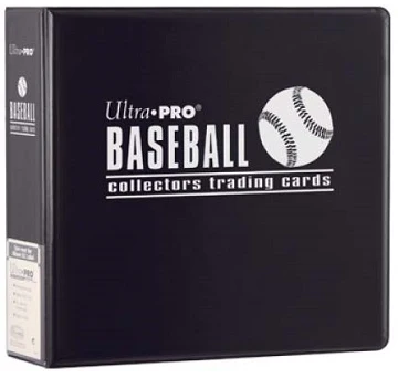Ultra Pro 3" Baseball Card Collectors Album Binder (Black)