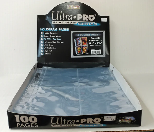 Ultra Pro 4-Pocket Platinum Page with 3-1/2" X 5 1/4" Pockets - Image 2