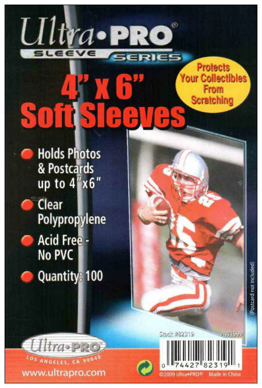 Ultra Pro 4" x 6" Soft Sleeves (Lot of 5) - Image 2