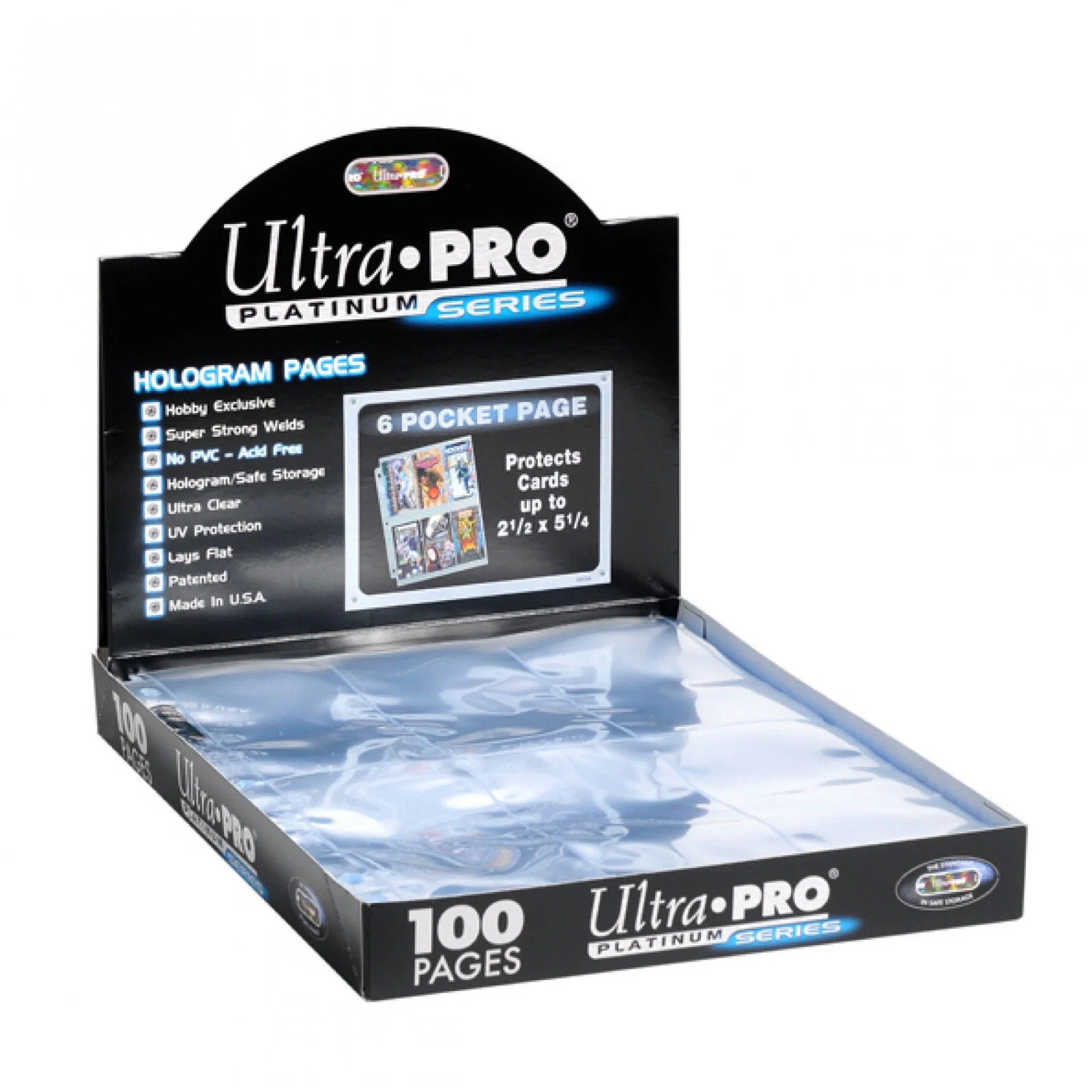 Ultra Pro 6-Pocket Platinum Page with 2-1/2" X 5-1/4" Pockets - Image 2