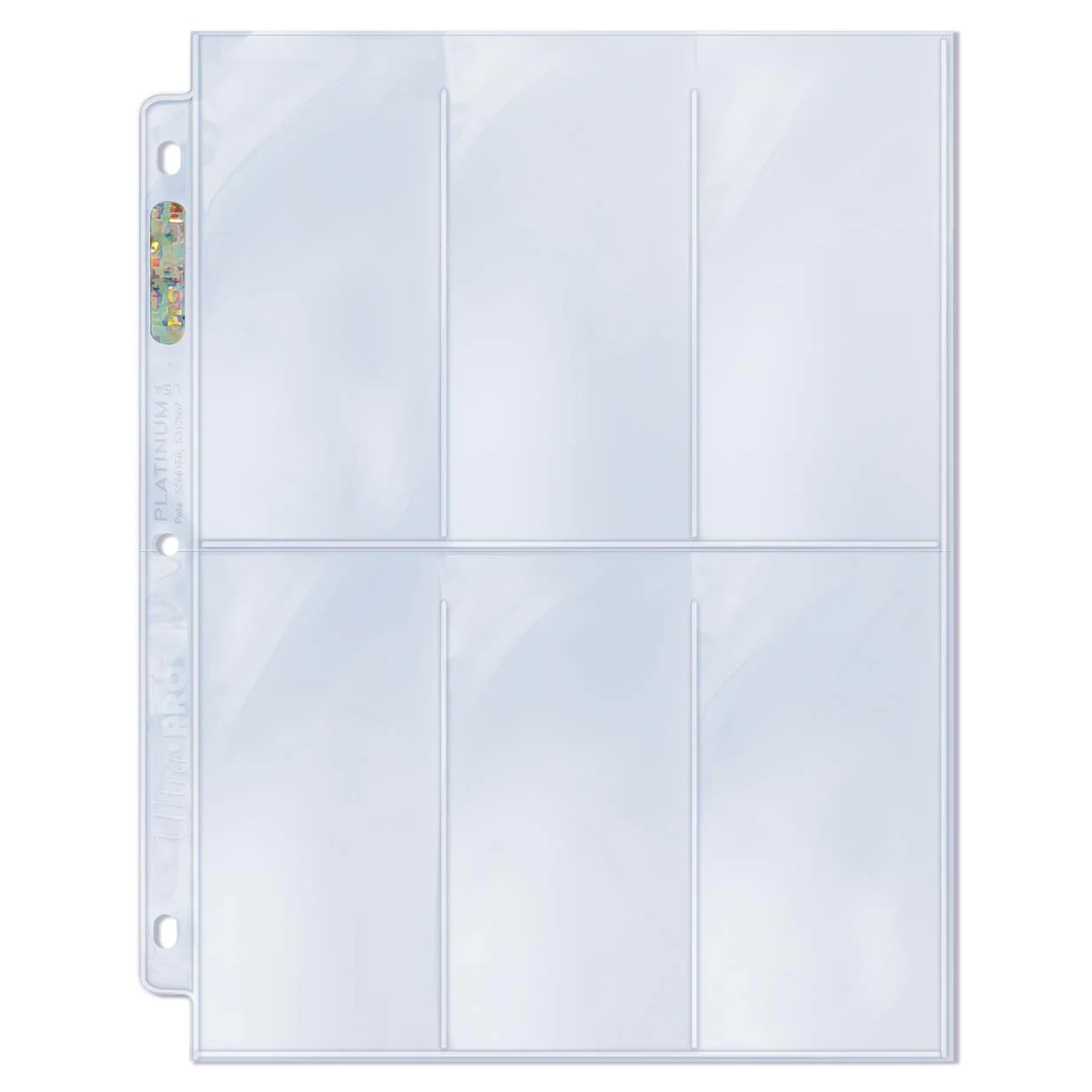 Ultra Pro 6-Pocket Platinum Page with 2-1/2" X 5-1/4" Pockets - Image 3