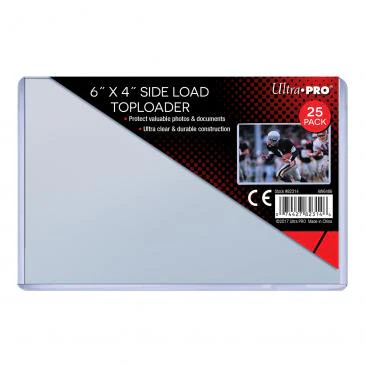 Ultra Pro 6" x 4" Side Load Toploader (25 count per pack)
