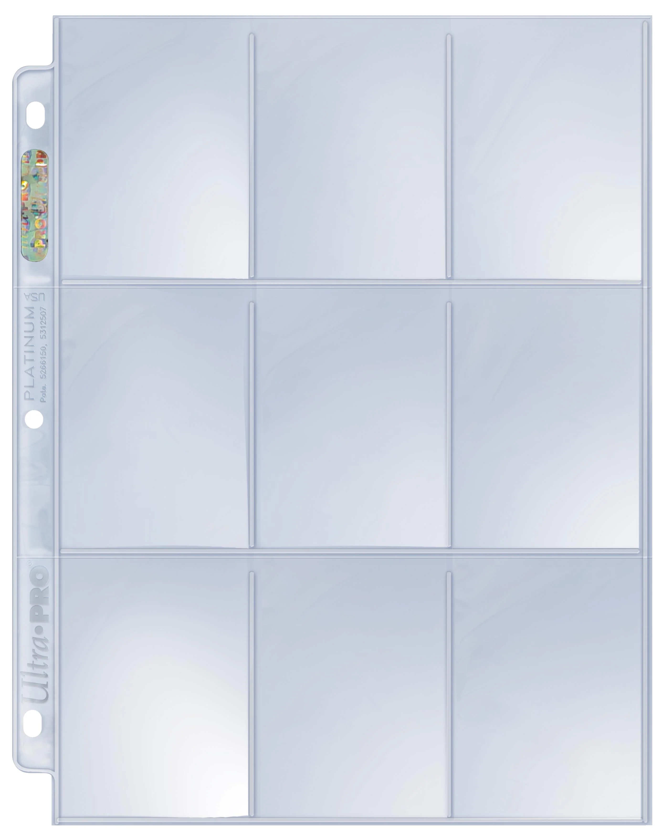 Ultra Pro 9-Pocket Platinum Page for Standard Size Cards - Image 3