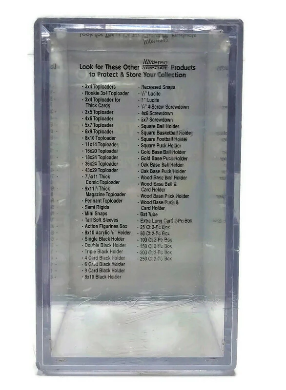 Ultra Pro Extra Long Cards 2 Piece Box Crystal Clear Box - Image 4