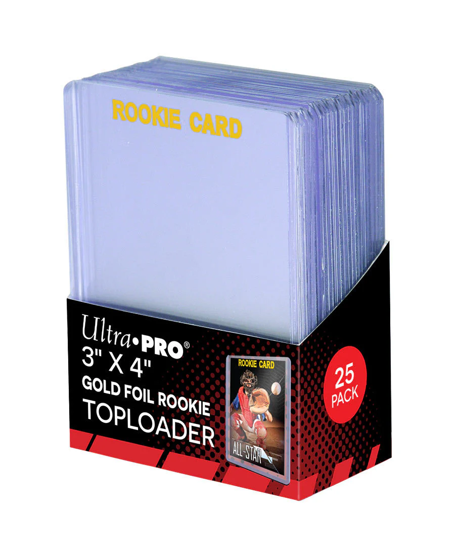 Ultra Pro Gold Foil Rookie Card Toploaders 3" x 4" (Lot of 2)