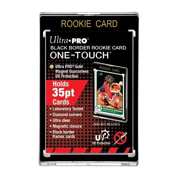 Ultra Pro One Touch Black Border Rookie Card Magnetic Holder 35pt (Lot of 5)