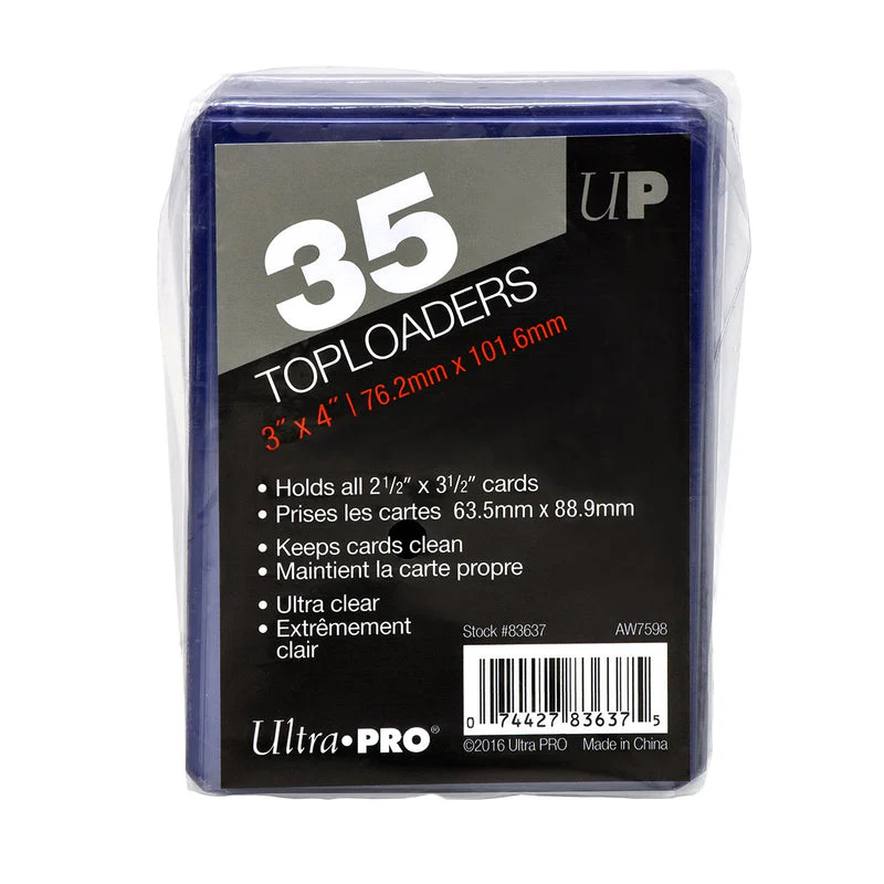 Ultra Pro Regular Toploader 3" x 4"( 35ct) (Lot of 2)