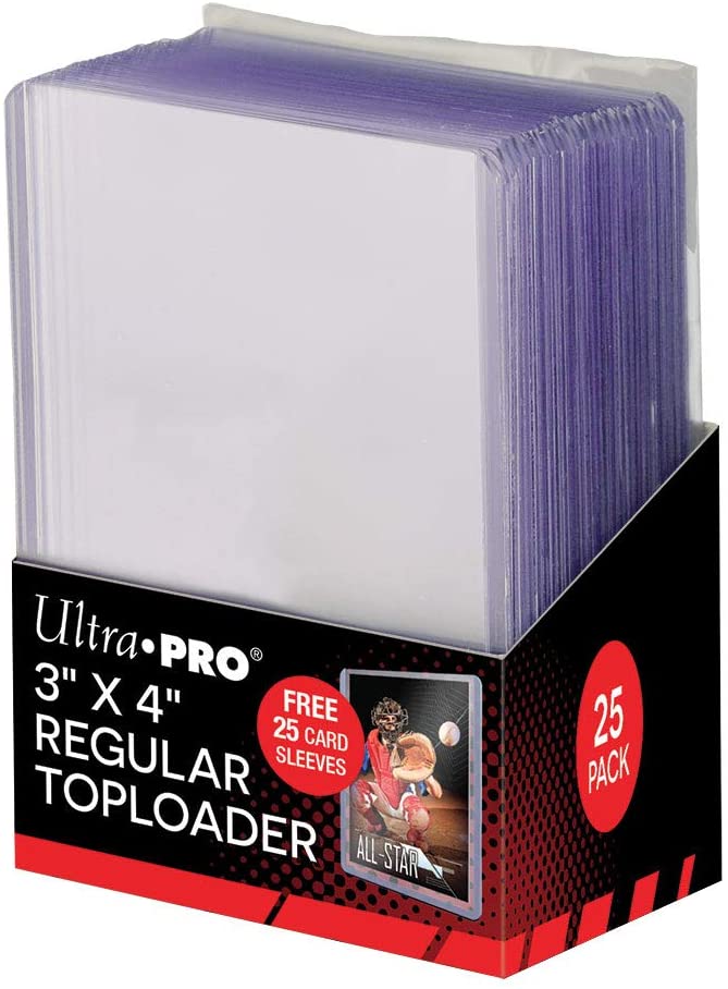 Ultra Pro Regular Toploaders 3" x 4" - With 25 Card Sleeves (Lot of 5)