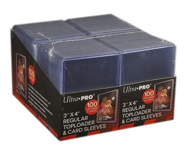 Ultra Pro Regular Toploaders 3" x 4" with Card Sleeves (200 count pack)