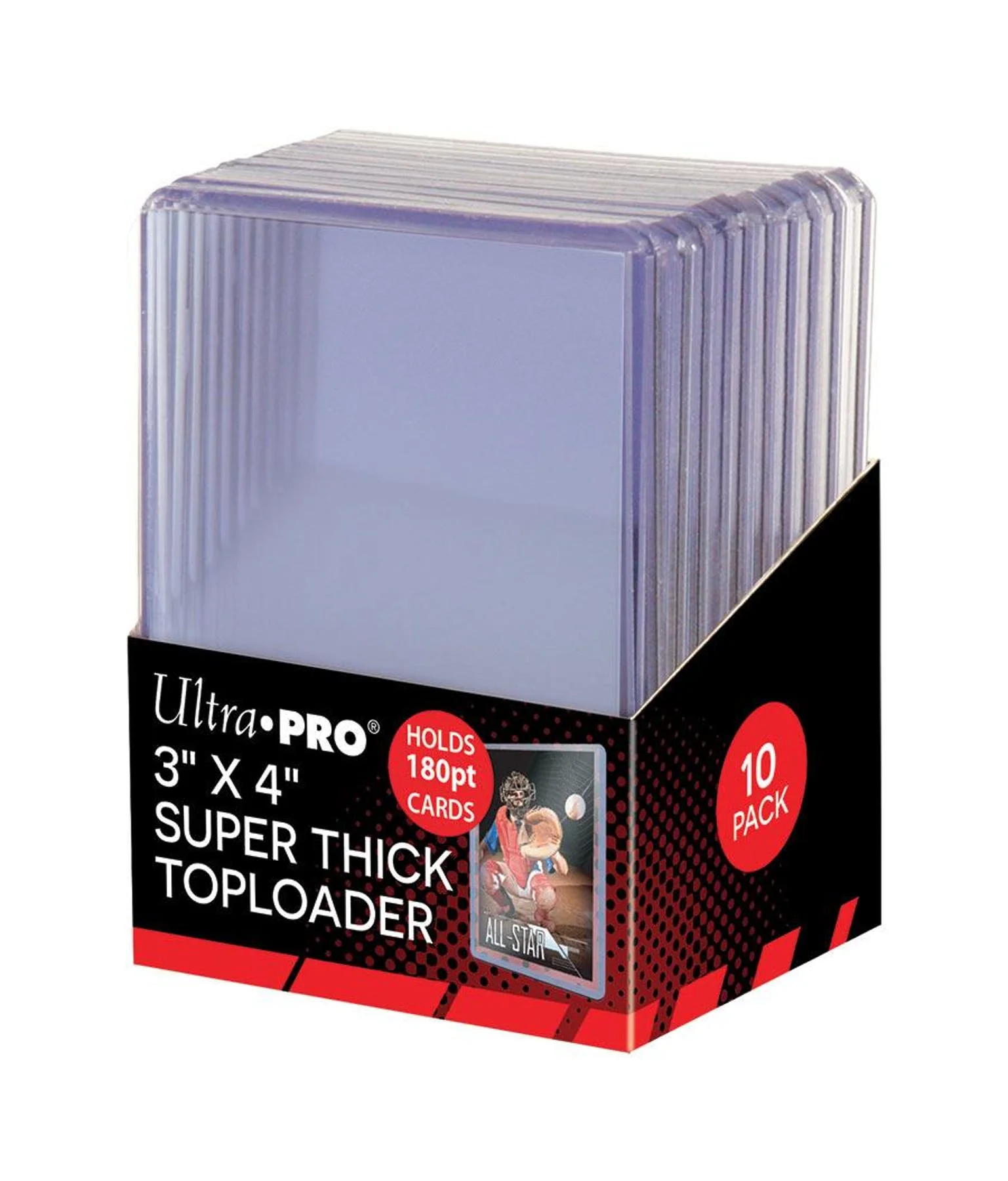 Ultra Pro Super Thick Toploaders 180pt. 3"x 4" (Lot of 2)