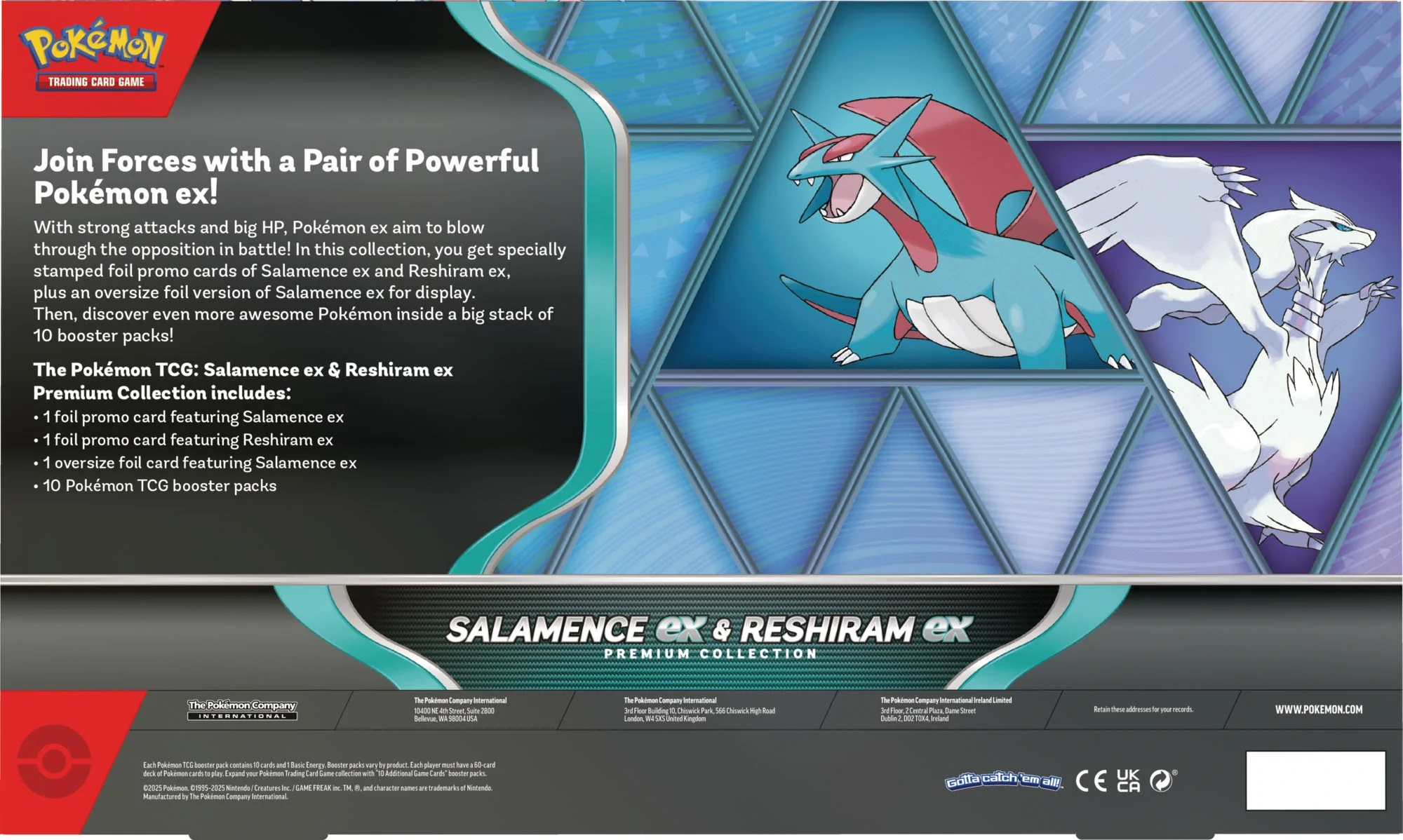 Pokemon Salamence EX/Reshiram EX Premium Collection Box - Image 2
