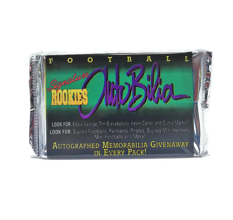 Vintage 1996 Autobilia Signature Rookies Football 10 Packs Lots - Image 2