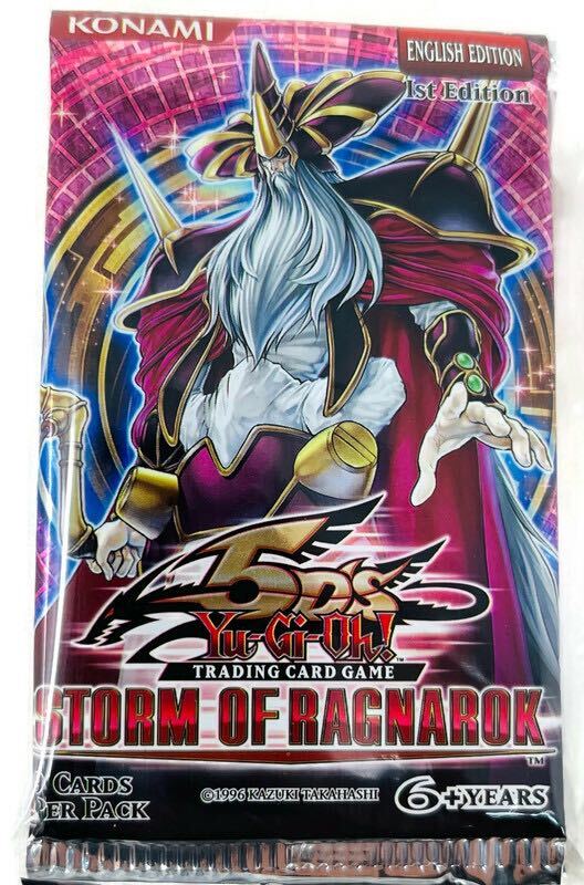 Yugioh 5Ds Storm Of Ragnarok 1st ED Booster Pack (Lot of 5 Packs)