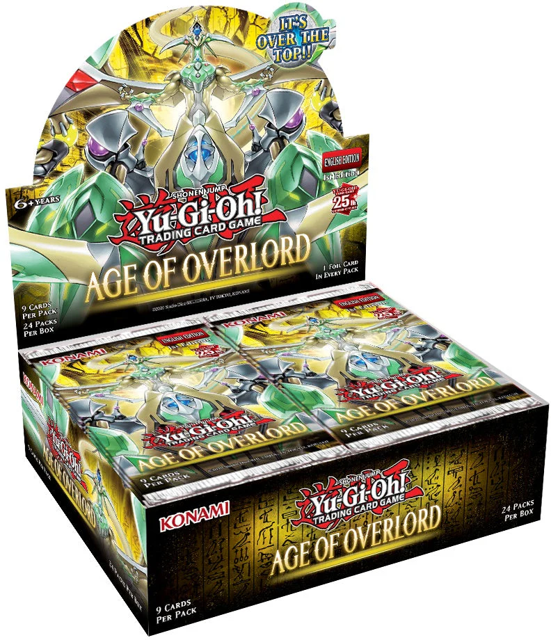 Yugioh Age of Overlord 1st Edition Booster Box Case (Case of 12 Boxes)