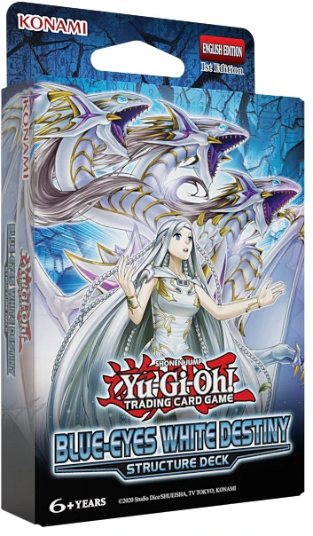 Yugioh Blue Eyes White Destiny Structure Deck Display Box (8 Decks per Display)