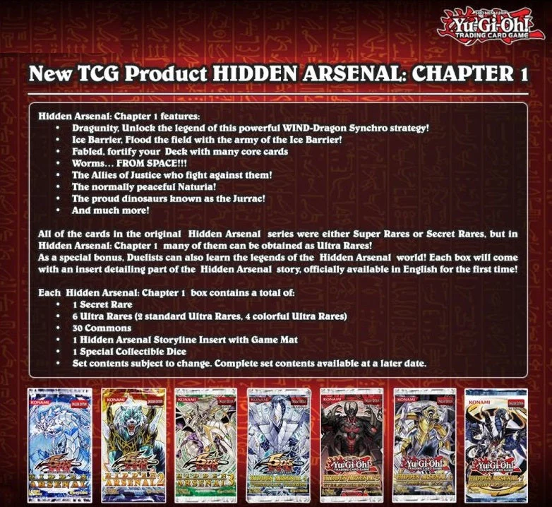 Yugioh Hidden Arsenal Chapter 1 Box - Image 2