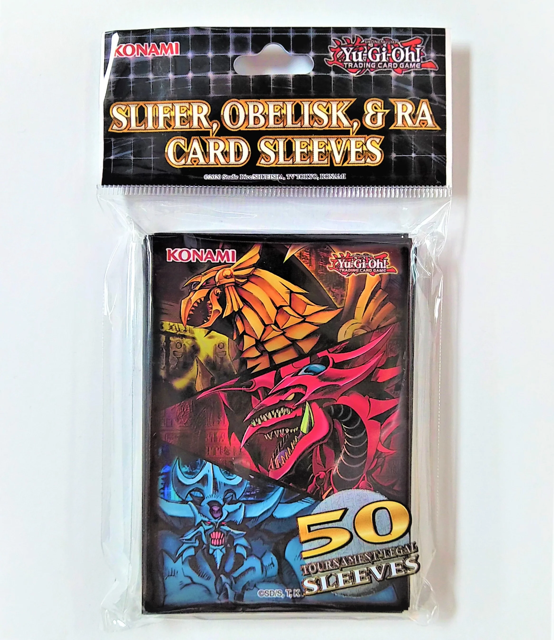 Yugioh Slifer Obelisk & Ra Card Sleeves (Lot of 2 Packs)