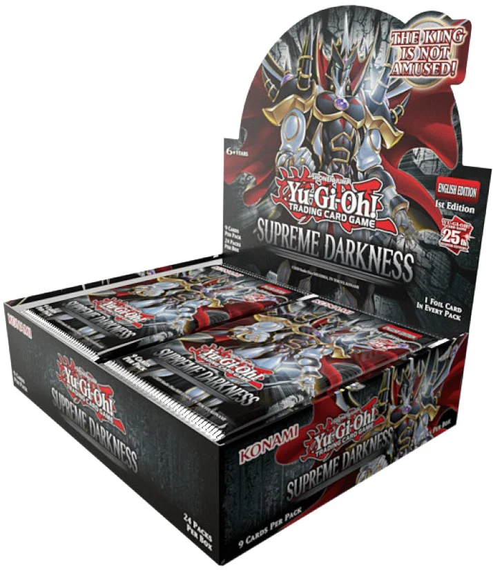 Yugioh Supreme Darkness 1st Edition Booster Case (Case of 12 Boxes)